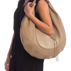 Hobo Eclipse leather and calf hair shoulder bag